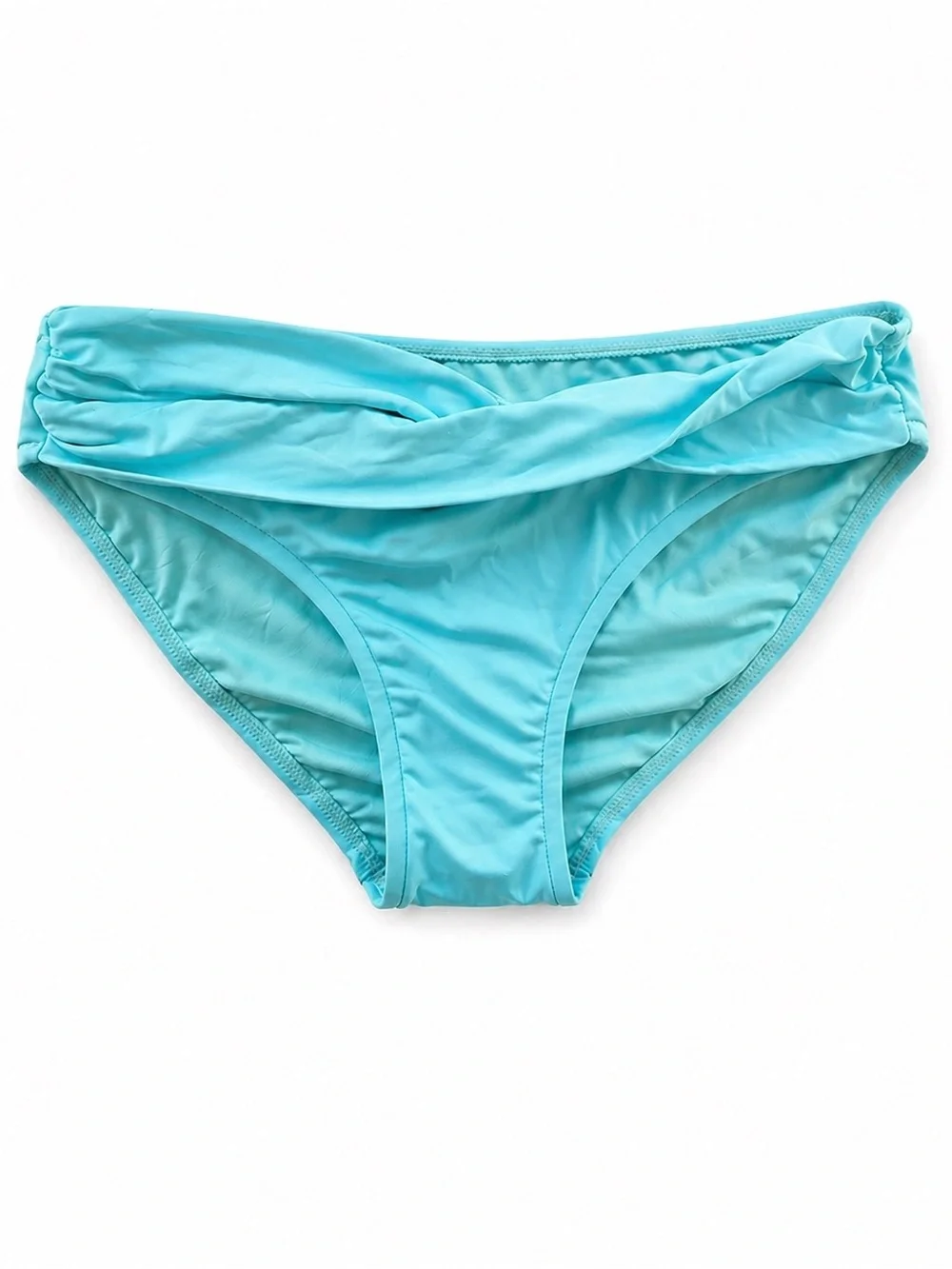 *NWT* Seafolly Twist-Front Bikini Bottom in Aqua Blue - Picture 1 of 3